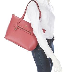 NWOT COACH Pebble Leather Taylor Tote Rose Pink